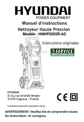 Hyundai HNHP2265R-AC Manuel D'instructions