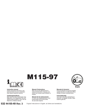 McCulloch M115-97 Manuel D'instructions