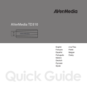 Avermedia TD310 Guide D'installation Rapide