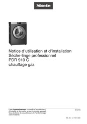 Miele PDR 910 G Notice D'utilisation Et D'installation