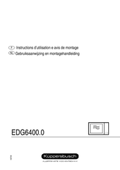 Kuppersbusch EDG6400.0 Instructions D'utilisation Et Avis De Montage