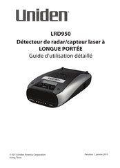 Uniden LRD950 Manuel D'instructions