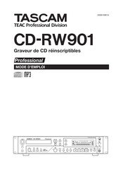 Tascam CD-RW901 Mode D'emploi