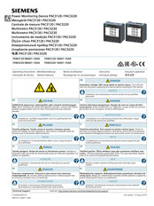 Siemens PAC3120 Notice D'utilisation