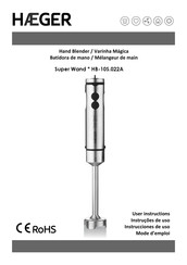 HAEGER Super Wand HB-10S.022A Mode D'emploi