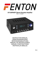 Fenton AV120FM-BT Manuel D'instructions
