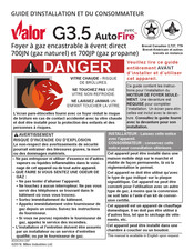 Valor 700JN Guide D'installation Et Du Consommateur