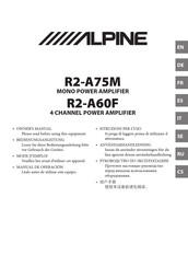 Alpine R2-A60F Mode D'emploi
