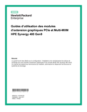 Hewlett Packard HPE Synergy 480 Gen9 Guide D'utilisation