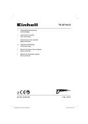EINHELL 43.261.80 Instructions D'origine