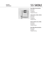 SSS Siedle BVI 740-0 Manuel D'installation Et Programmation