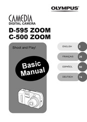 Olympus CAMEDIA D-500 ZOOM Manuel D'instructions