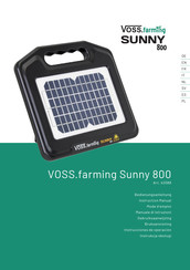 VOSS.farming Sunny 800 Mode D'emploi