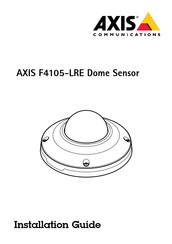 Axis Communications F4105-LRE Guide D'installation