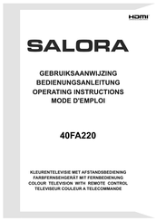 Salora 40FA220 Mode D'emploi