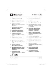 EINHELL 42.587.70 Instructions D'origine