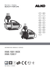 AL-KO HWA 1001 INOX Mode D'emploi
