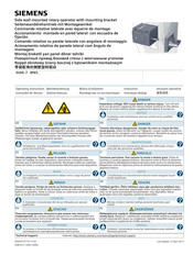 Siemens 3VA9 7-OPK5 Serie Notice D'utilisation