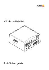 Axis Communications F9114 Guide D'installation