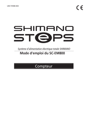 Shimano Steps SC-EM800 Mode D'emploi