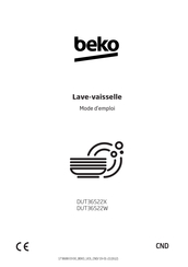 Beko DUT36522X Mode D'emploi