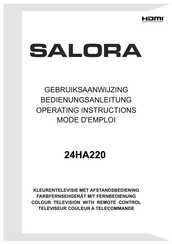 Salora 24HA220 Mode D'emploi