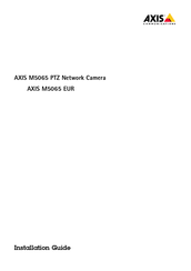 Axis Communications M5065 PTZ Guide D'installation