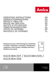 Amica KGCR 384 150 Notice D'utilisation