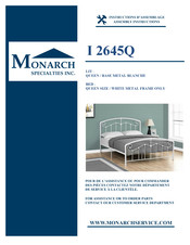 Monarch Specialties I 2645Q Instructions D'assemblage