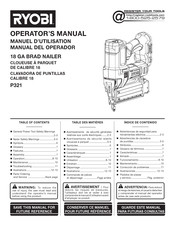 Ryobi P321 Manuel D'utilisation