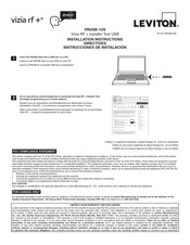 Leviton Vizia RF + VRUSB-1US Instructions D'installation