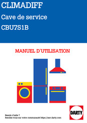 Climadiff CBU7S1B Notice D'utilisation