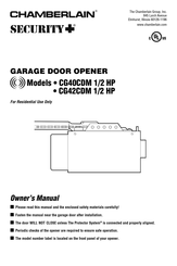 Chamberlain SECURITY+ CG42CDM Manuel D'instructions