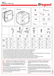 Legrand Plexo 0 695 20L Manuel D'instructions