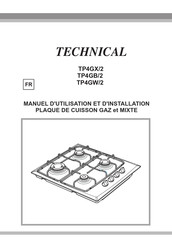 Technical TP4GX/2 Manuel D'utilisation Et D'installation