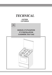 Technical CGT55RUS Manuel D'utilisation Et D'installation