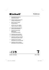 EINHELL TC-CD 12-2 Mode D'emploi D'origine