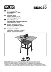 Valex BS2030 Instructions Pour L'utilisation