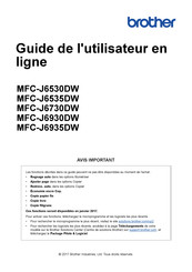 Brother MFC-J6535DW Guide De L'utilisateur En Ligne