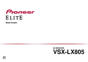 Pioneer Elite VSX-LX805 Mode D'emploi