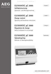 AEG Elfamatic µC 3000 Notice D'utilisation Et De Montage