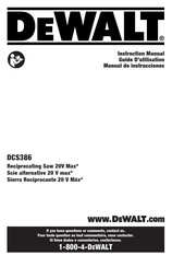 DeWalt DCS386B Guide D'utilisation