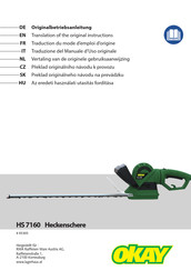 Okay HS 7160 Traduction Du Mode D'emploi D'origine