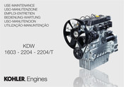 Kohler Engines KDW 2204 Mode D'emploi Et D'entretien