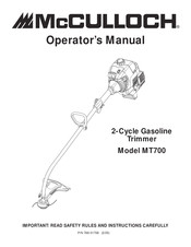 McCulloch MT700 Manuel D'instructions