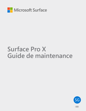 Microsoft Surface Pro X Guide De Maintenance