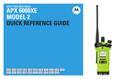 Motorola Solutions APX 6000XE Guide De Référence Rapide