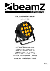 Beamz professional BAC306 Manuel D'instructions