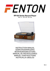 Fenton RP106 Série Manuel D'instructions