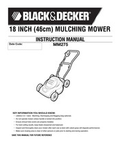 Black & Decker MM275 Guide D'utilisation
